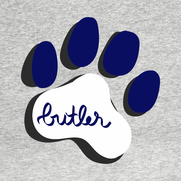 Butler Bulldogs Paw Print by turbo-swift